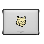 Maison Kitsuné Pastel Yellow Fox Head Laptop Case | MacBook Air 13-inch (M1 / Intel) / MacBook Impact Case / Black | Image 2