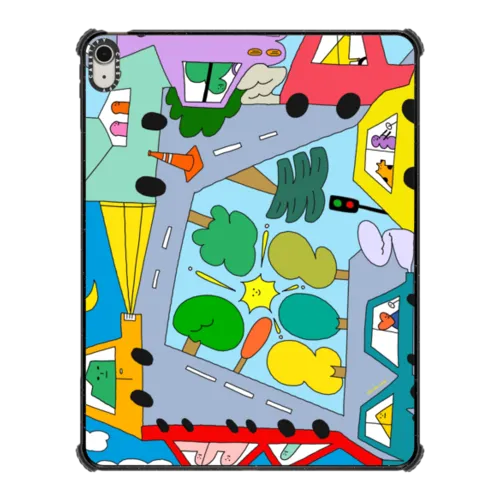 Traffic Jam | iPad Air 13-inch (M2 - M4) / iPad Impact Case / Black | Image 1