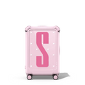 Custom Suitcase | 21" Carry-On Suitcase / Bounce Suitcase / Glossy Primrose Pink | Image 1