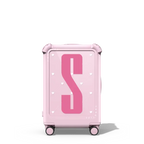 Custom Suitcase | 21" Carry-On Suitcase / Bounce Suitcase / Glossy Primrose Pink | Image 1