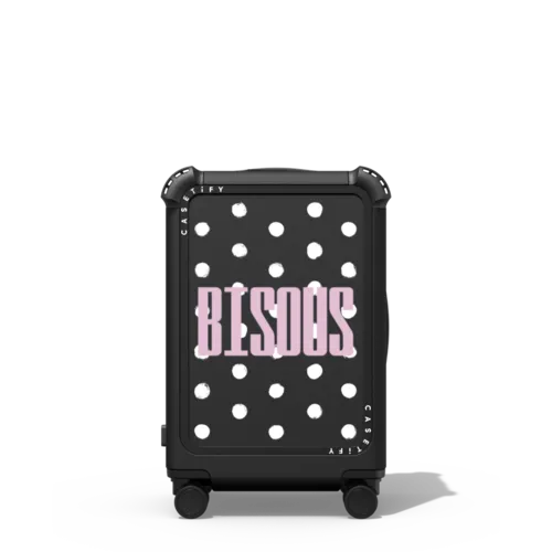 Custom Suitcase | 21" Carry-On Suitcase / Bounce Suitcase / Matte Black | Image 1