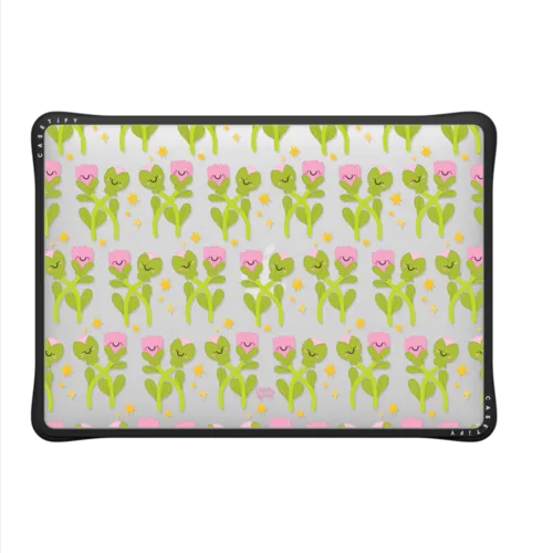 Dancing Tulips | MacBook Air 13-inch (M1 / Intel) / MacBook Impact Case / Black | Image 2