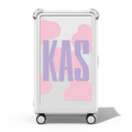 Custom Suitcase | 29" Check-In Trunk Suitcase / Bounce Suitcase / Glossy Cloud White | Image 1