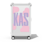 Custom Suitcase | 29" Check-In Trunk Suitcase / Bounce Suitcase / Glossy Cloud White | Image 1