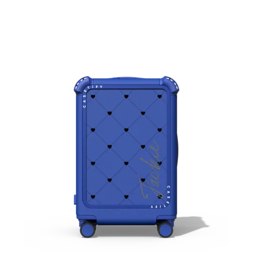 Custom Suitcase | 21" Carry-On Suitcase / Bounce Suitcase / Cobalt Blue | Image 1