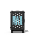 Custom Suitcase | 21" Carry-On Suitcase / Bounce Suitcase / Matte Black | Image 1