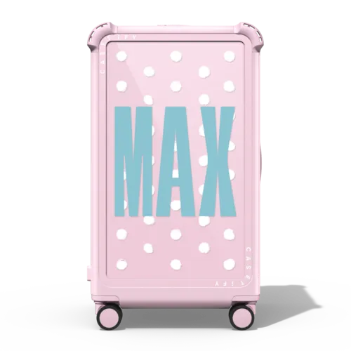Custom Suitcase | 29" Check-In Trunk Suitcase / Bounce Suitcase / Glossy Primrose Pink | Image 1