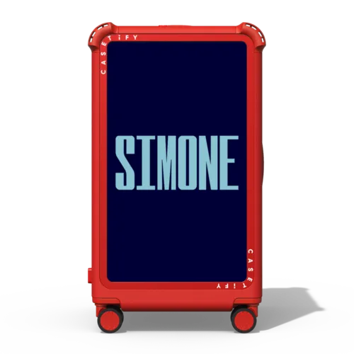 Custom Suitcase | 29" Check-In Trunk Suitcase / Bounce Suitcase / Cherry Red | Image 1