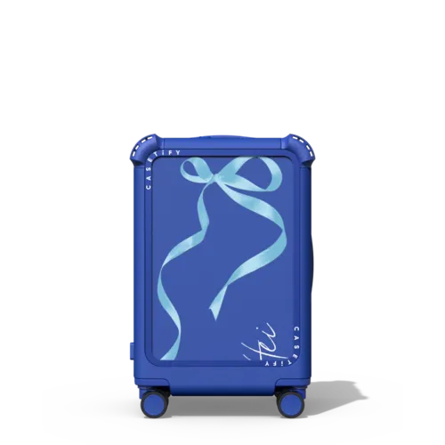 Custom Suitcase | 21" Carry-On Suitcase / Bounce Suitcase / Cobalt Blue | Image 1