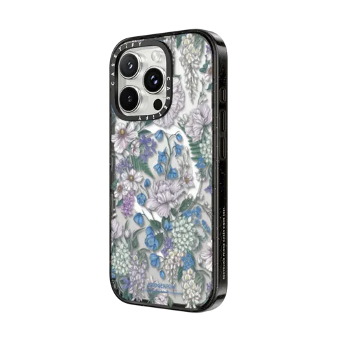 Bridgerton Blooming Flowers Case | iPhone 16 Pro / Impact Case MagSafe Compatible / Black | Image 2
