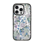Bridgerton Blooming Flowers Case | iPhone 16 Pro / Impact Case MagSafe Compatible / Black | Image 1