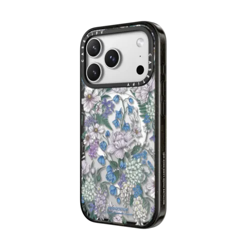 Bridgerton Blooming Flowers Case | iPhone 17 Pro Max / Impact Case MagSafe Compatible / Black | Image 2