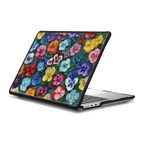 Pansy Garden | MacBook Pro 14-inch (M1 - M5) / MacBook Impact Case / Black | Image 1
