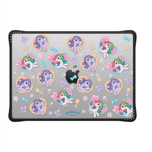 My Little Pony Patterns laptop impact Case | MacBook Pro 14-inch (M1 - M5) / MacBook Impact Case / Black | Image 2