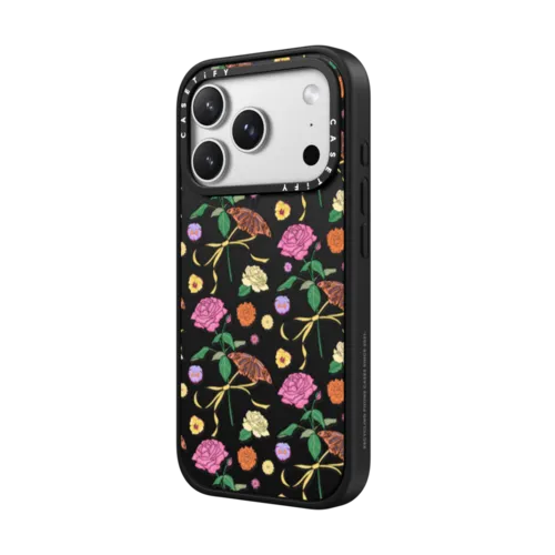 Bouquet Print | iPhone 17 Pro Max / Impact Case MagSafe Compatible / Matte Black | Image 2