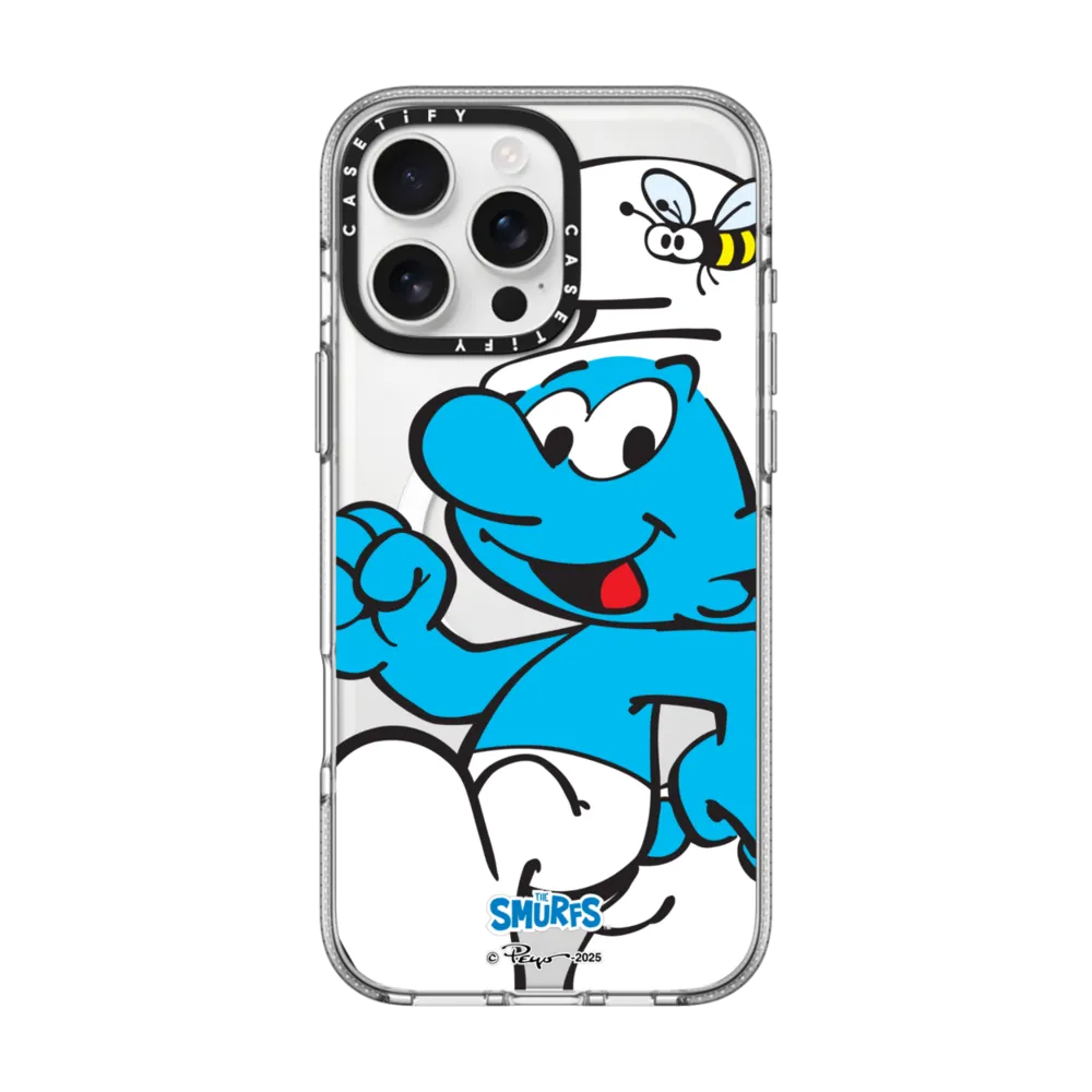 The Smurfs Special Set - iPhone 16 Pro Max MagSafe Clear Case + Snappy Grip Stand + Snappy Wallet