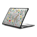 Winnie The Pooh Embroidered Floral Pattern Laptop Case | MacBook Air 13-inch (M1 / Intel) / MacBook Impact Case / Black | Image 1