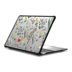 Winnie The Pooh Embroidered Floral Pattern Laptop Case | MacBook Air 13-inch (M1 / Intel) / MacBook Impact Case / Black | Image 1