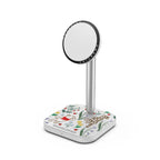 Winnie The Pooh Embroidered Floral Pattern 2-in-1 Charging Stand