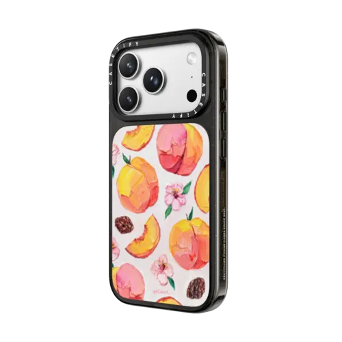 Peach Blossoms | iPhone 18 Pro / Impact Case MagSafe Compatible - Glossy / Glossy Black | Image 2
