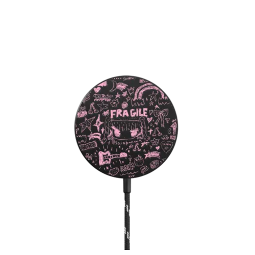 Fragile Black |   / PowerThru Magnetic Wireless Charger MagSafe Compatible / Black | Image 1