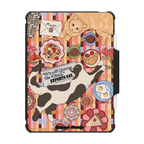 Cats at Breakfast | iPad Air (4th/5th gen) / iPad Impact Folio Case / Black | Image 1