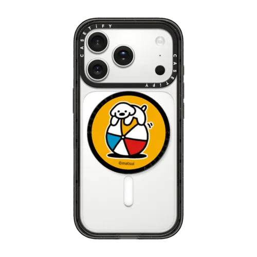 Dog on the ball | Snappy Grip Stand / Snappy Grip Stand MagSafe Compatible / Black | Image 1