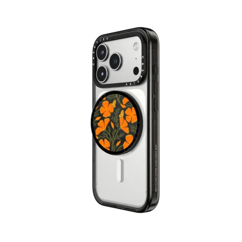 Poppy Fields | Snappy Grip Stand / Snappy Grip Stand MagSafe Compatible / Black | Image 2