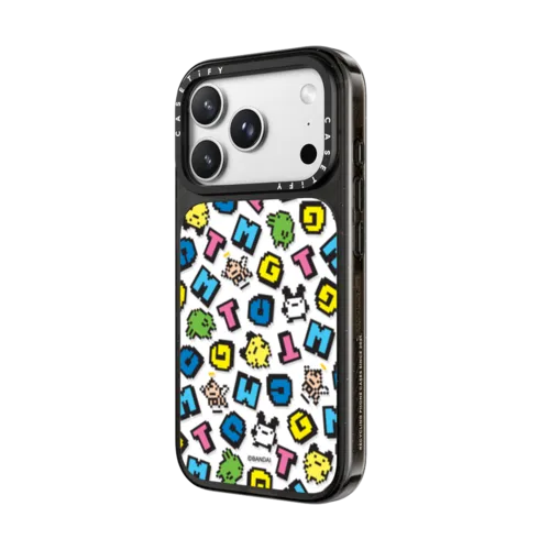 Tamagotchi Jumbo Pattern Case | iPhone 18 Pro Max / Impact Case MagSafe Compatible - Glossy / Glossy Black | Image 2