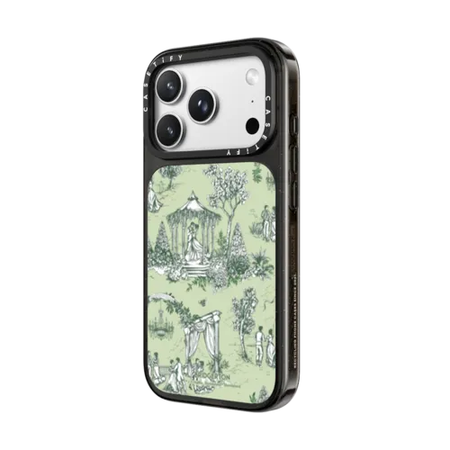 Bridgerton Tolie Pattern Case | iPhone 18 Pro Max / Impact Case MagSafe Compatible - Glossy / Glossy Black | Image 2