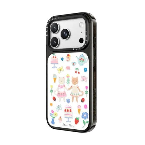 Meri Meri Kitten Club Phone Case | iPhone 18 Pro Max / Impact Case MagSafe Compatible - Glossy / Glossy Black | Image 2
