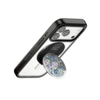 Bridgerton Blooming Flowers Snappy Grip Stand | Snappy Grip Stand / Snappy Mirror Grip Stand MagSafe Compatible / Silver | Image 3