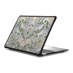 Bridgerton Damask Pattern Laptop Case | MacBook Air 13-inch (M1 / Intel) / MacBook Impact Case / Black | Image 1