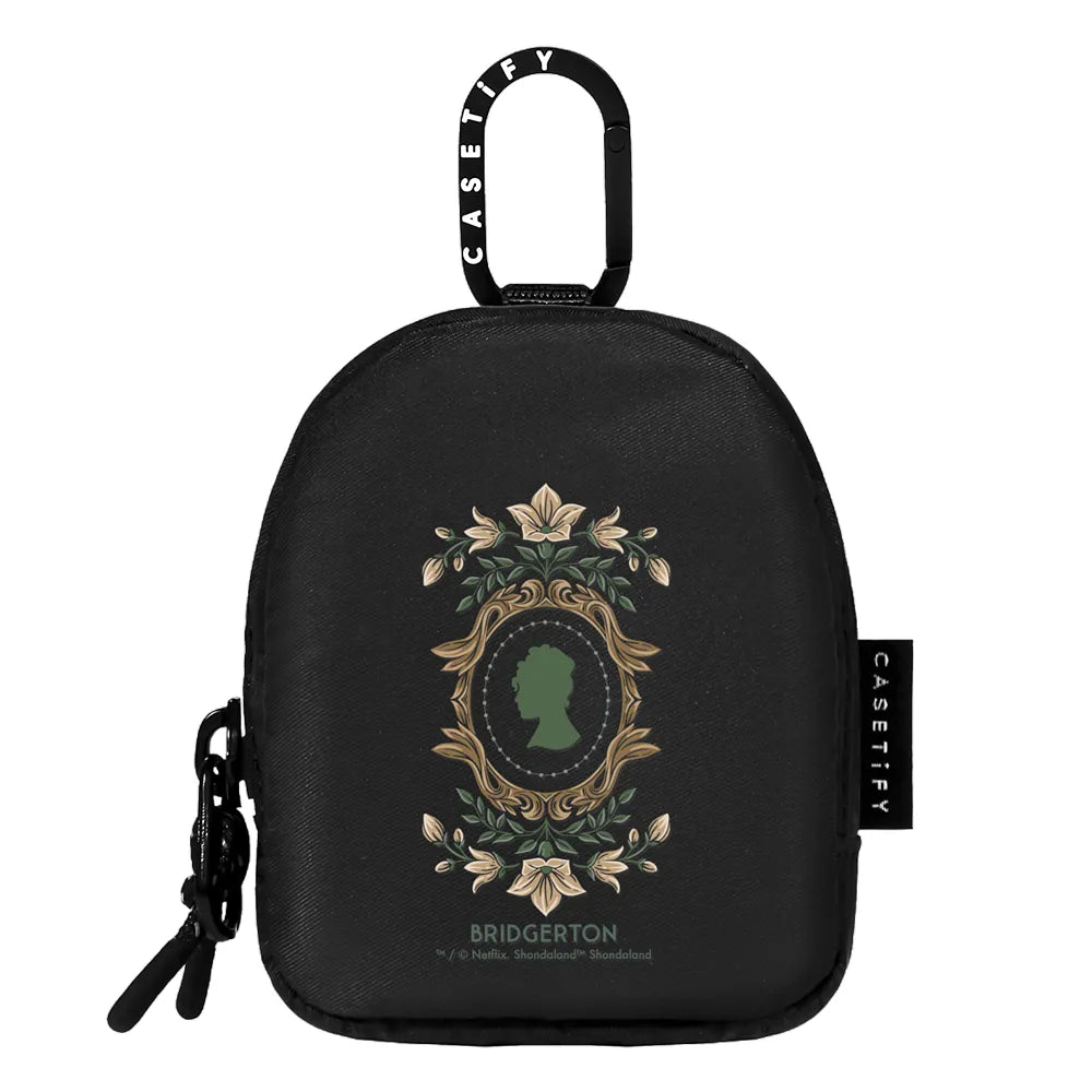 Bridgerton Damask Pattern Earbuds Pouch | Image 1