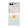 Handle With Care - Blue Me Away | Galaxy Z Flip8 / Impact Clear Magnetic Case / Clear | Image 1