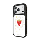 Bunnies Around Berries | iPhone 18 Pro Max / Impact Case MagSafe Compatible - Glossy / Glossy Black | Image 2