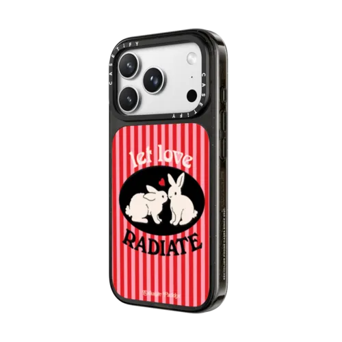 Let Love Radiate | iPhone 18 Pro Max / Impact Case MagSafe Compatible - Glossy / Glossy Black | Image 2