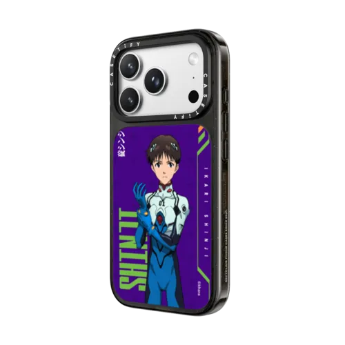 Evangelion Custom Character Case - Shinji Ikari | iPhone 18 Pro Max / Impact Case MagSafe Compatible - Glossy / Glossy Black | Image 2