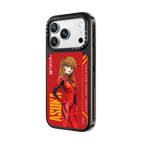 Evangelion Custom Character Case - Asuka Shikinami Langley | iPhone 18 Pro Max / Impact Case MagSafe Compatible - Glossy / Glossy Black | Image 2