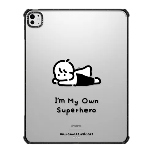 I’m My Own Superhero | iPad Pro 13-inch (M4/M5) / iPad Impact Case / Black | Image 1