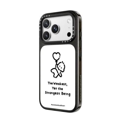 The Weakest, Yet the Strongest Being | iPhone 18 Pro Max / Impact Case MagSafe Compatible - Glossy / Glossy Black | Image 2