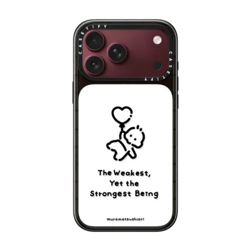 The Weakest, Yet the Strongest Being | iPhone 18 Pro Max / Impact Case MagSafe Compatible - Glossy / Glossy Black | Image 1