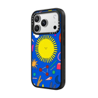 Spiky Sun | iPhone 17 Pro Max / Impact Case MagSafe Compatible / Matte Black | Image 2