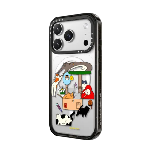 Crazy Cats | iPhone 17 Pro Max / Impact Case MagSafe Compatible / Black | Image 2