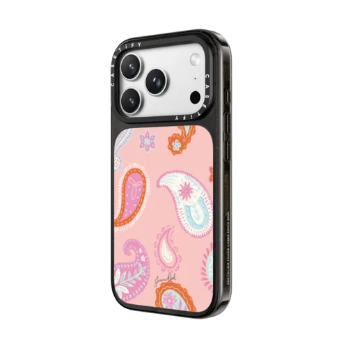 Cowgirl Paisley Pattern | iPhone 18 Pro Max / Impact Case MagSafe Compatible - Glossy / Glossy Black | Image 2