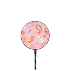 Cowgirl Paisley Pattern |   / PowerThru Magnetic Wireless Charger MagSafe Compatible / Black | Image 1