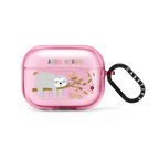 Sleepy Sloths | AirPods Pro 2 / Earbuds Impact Case / Pink Fizz | Image 1