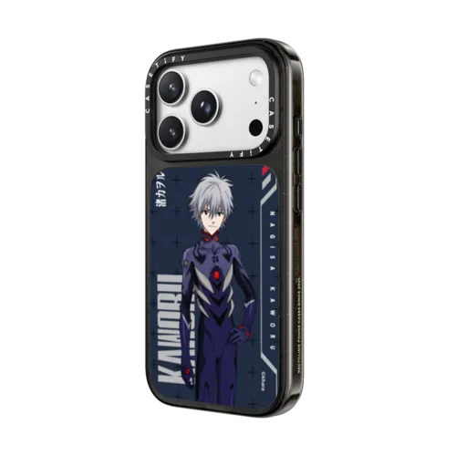 Evangelion Custom Character Case - Kaworu Nagisa | iPhone 18 Pro Max / Impact Case MagSafe Compatible - Glossy / Glossy Black | Image 2