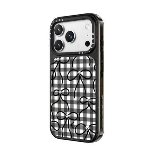 Skull Bows | iPhone 18 Pro Max / Impact Case MagSafe Compatible - Glossy / Glossy Black | Image 2