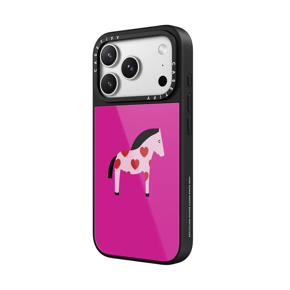 Pony with Red Heart - Purple Panic